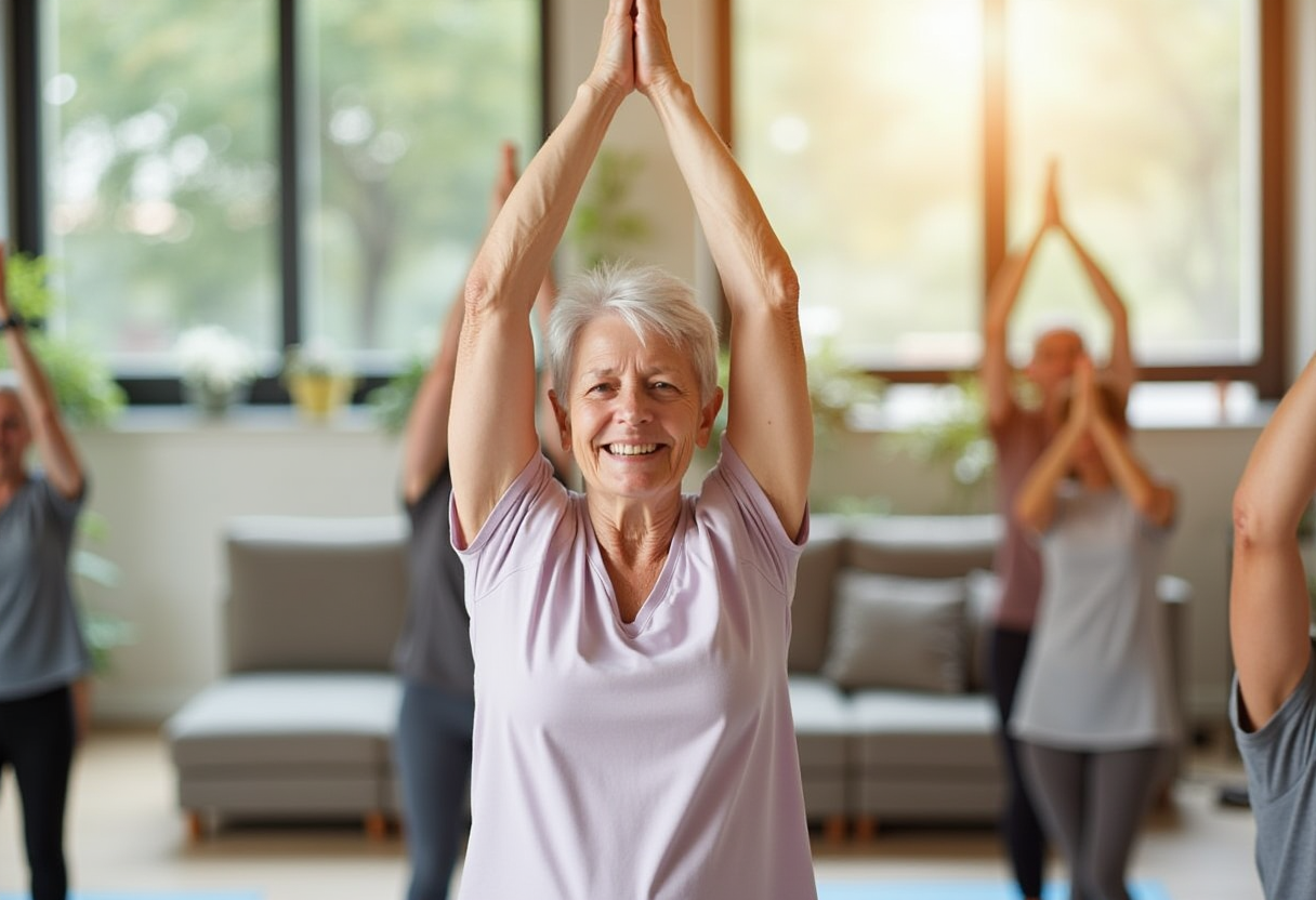 Затишна йога студія з теплою атмосферою